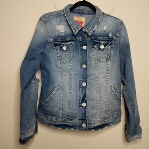 Slink Jeans Front Button Jean Jacket - Sz M - NWT